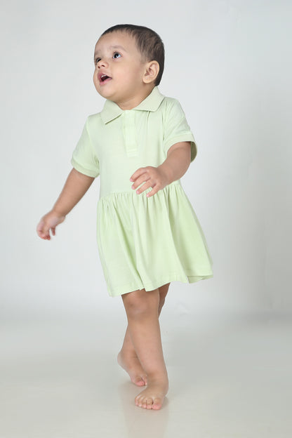 Solid Light Green Dress