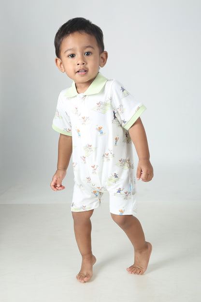Country Club Bear Romper