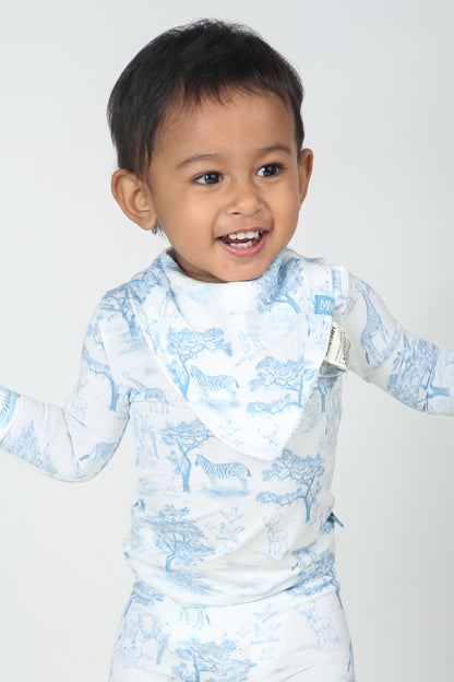 Maison Bleu Toile Bib