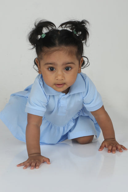 Solid Powder Blue Dress