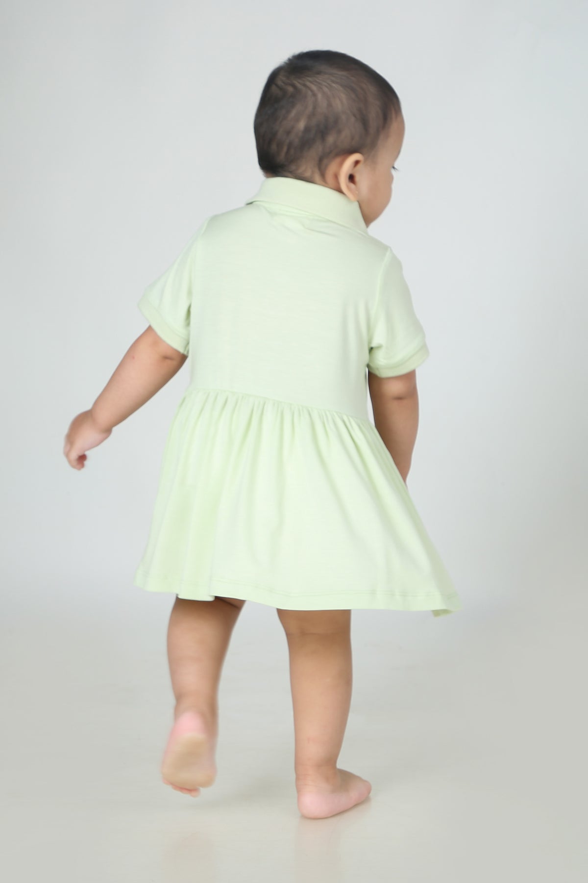 Solid Light Green Dress