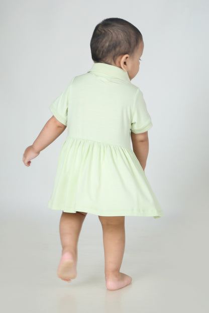 Solid Light Green Dress
