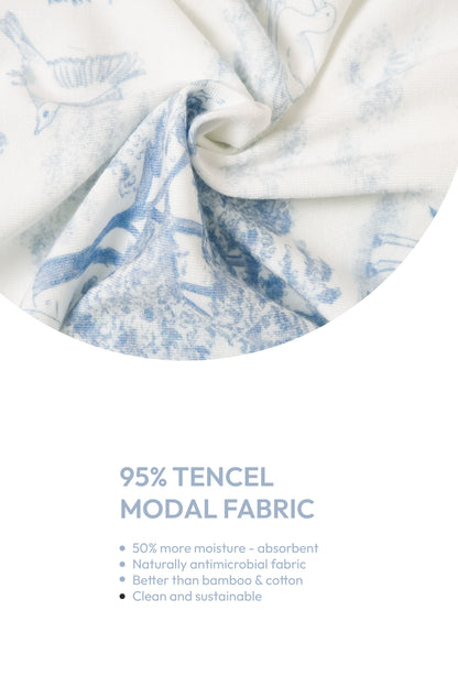 Maison Bleu Toile Convertible Footie