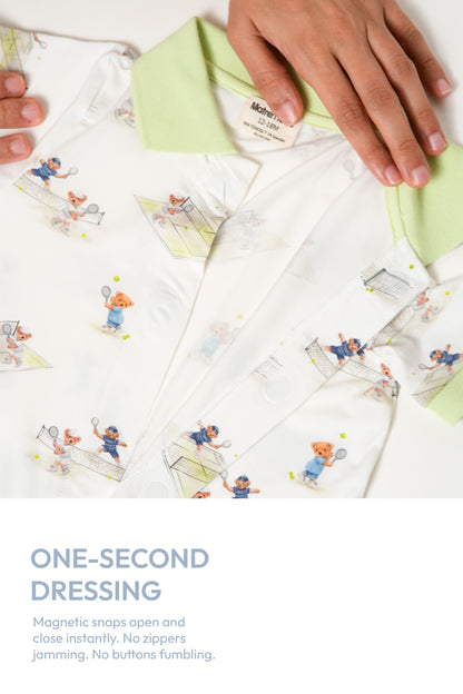 Country Club Bear Romper