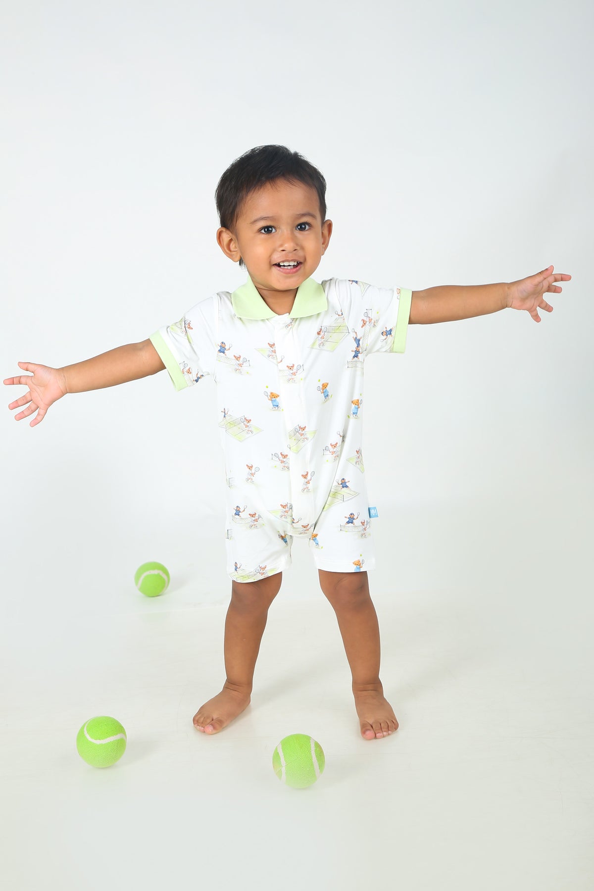 Country Club Bear Romper