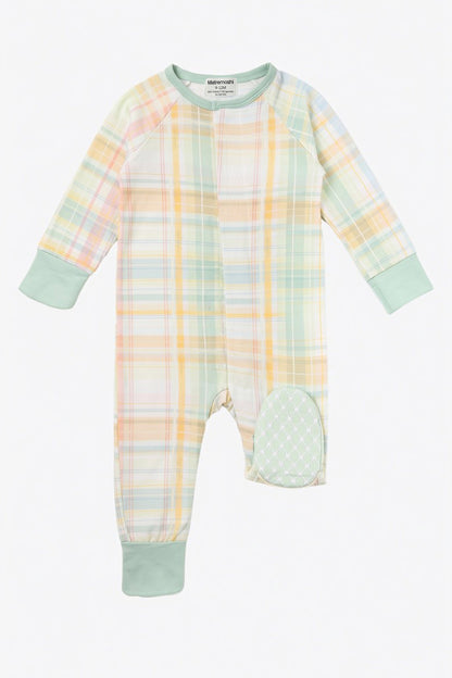 Sunday Brunch Plaid Convertible Footie