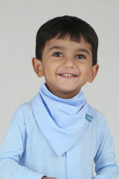 Solid Powder Blue Bib