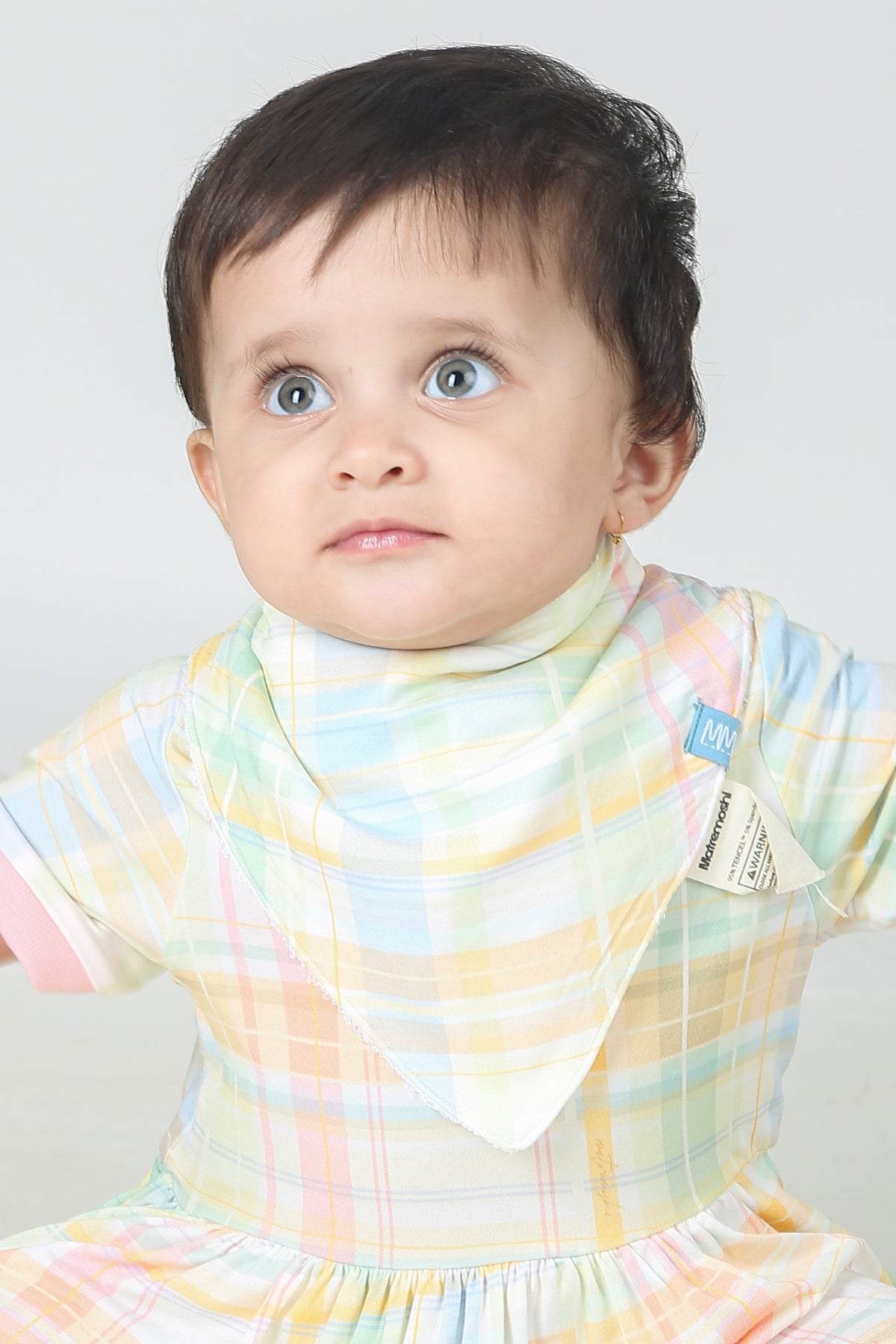 Sunday Brunch Plaid Bib