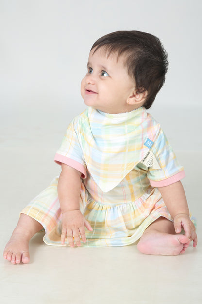 Sunday Brunch Plaid Bib
