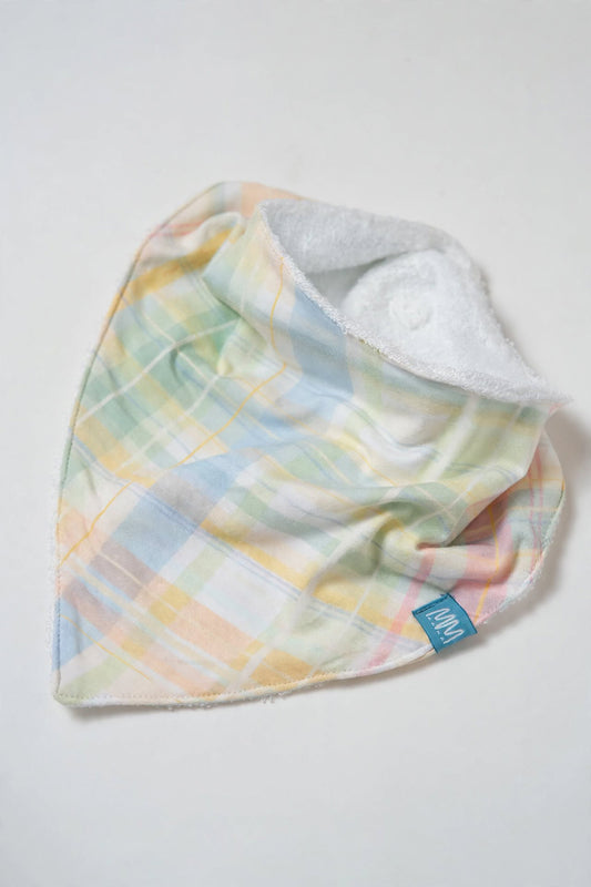Sunday Brunch Plaid Bib