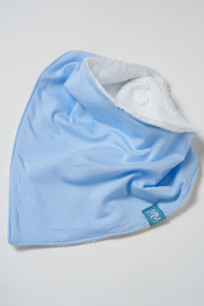 Solid Powder Blue Bib